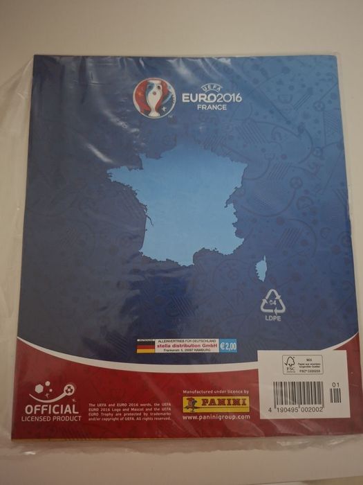 Caderneta Cromos Euro 2016