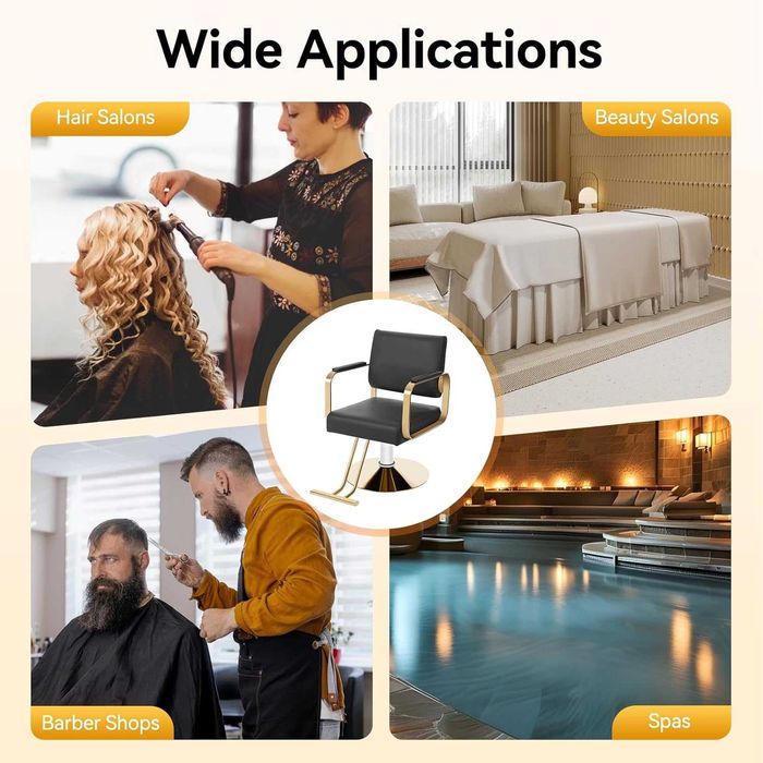 Cadeira Dourada Hidráulica