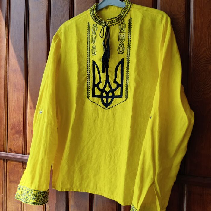 Сорочка вишиванка " Герб" льон, розм.40