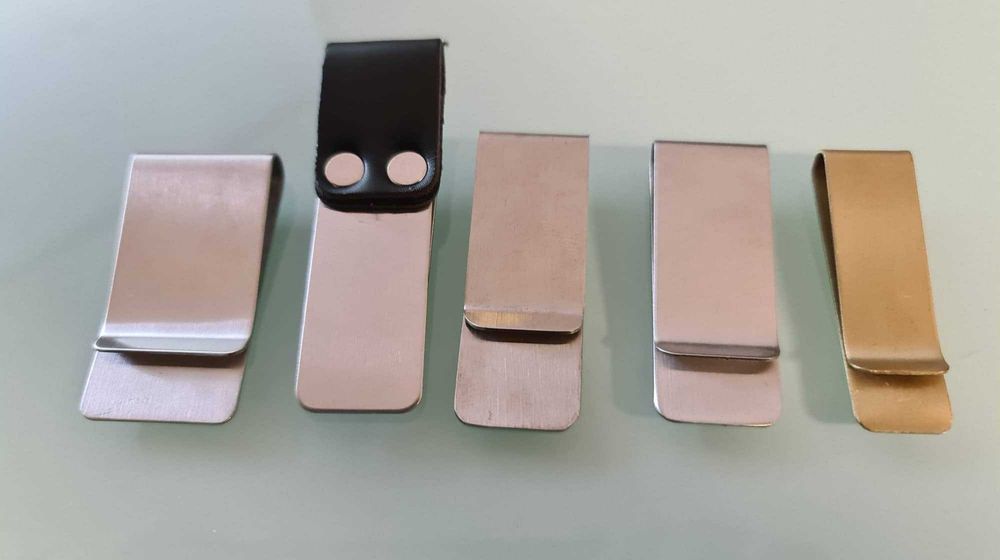 Clip artesanal de aço inoxidável - Novas