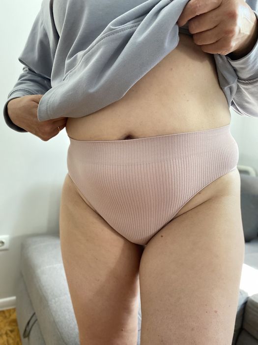 Труси большой розмер батал женские трусы в рубчик,