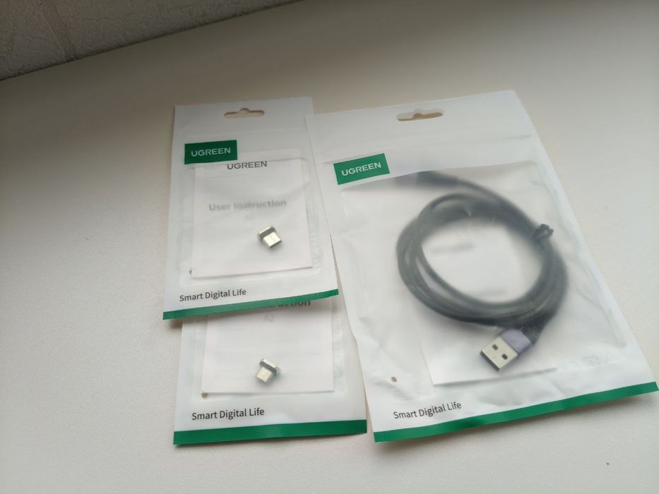 Зарядний кабель магнітний type c, micro usb