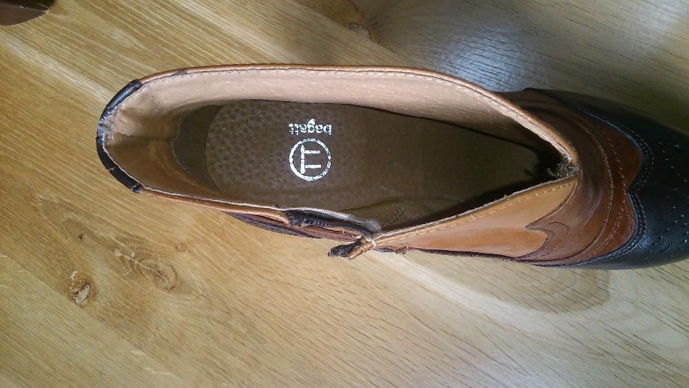 Buty skórzane,  tricolor, włoskie - Bagatt