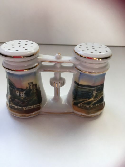Binóculos sal e pimenta em porcelana, Made in Germany