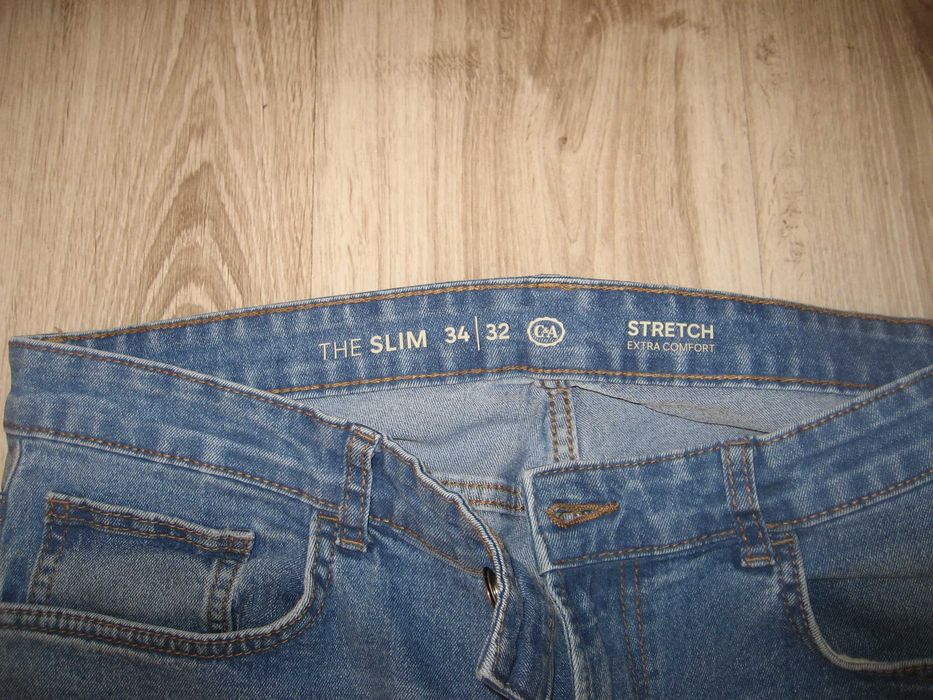 C&A - spodnie jeansy stretch 34/32