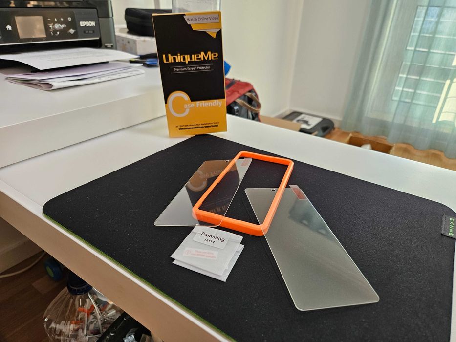 Película de vidro e protetor para Samsung Galaxy A51