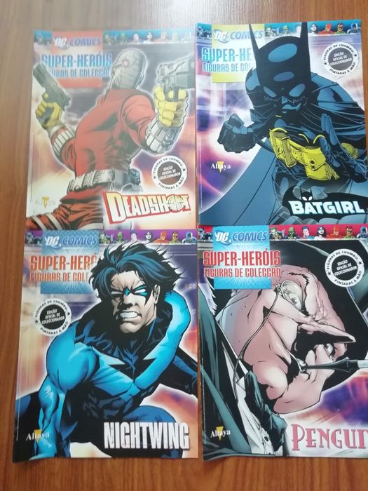 Magazines eaglemoss figuras de chumbo DC e Marvel