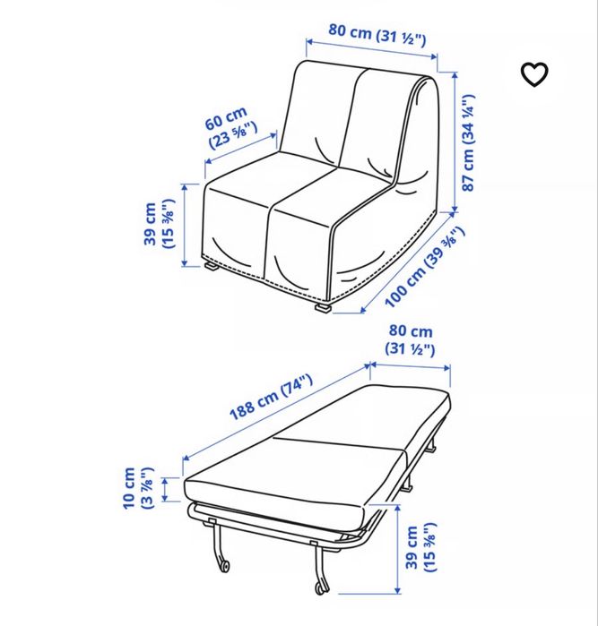 IKEA - Poltrona que abre e fica cama