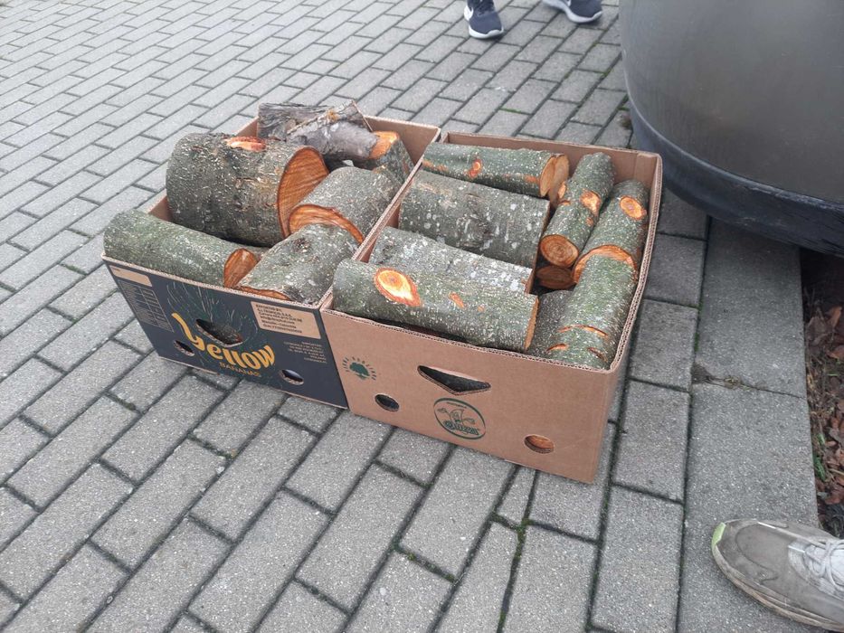 drewno owocowe suche na ogniska