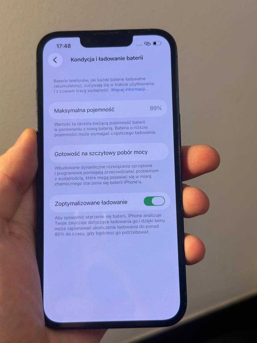 iPhone 13 256GB Midnight | Stan bardzo dobry | 89% baterii