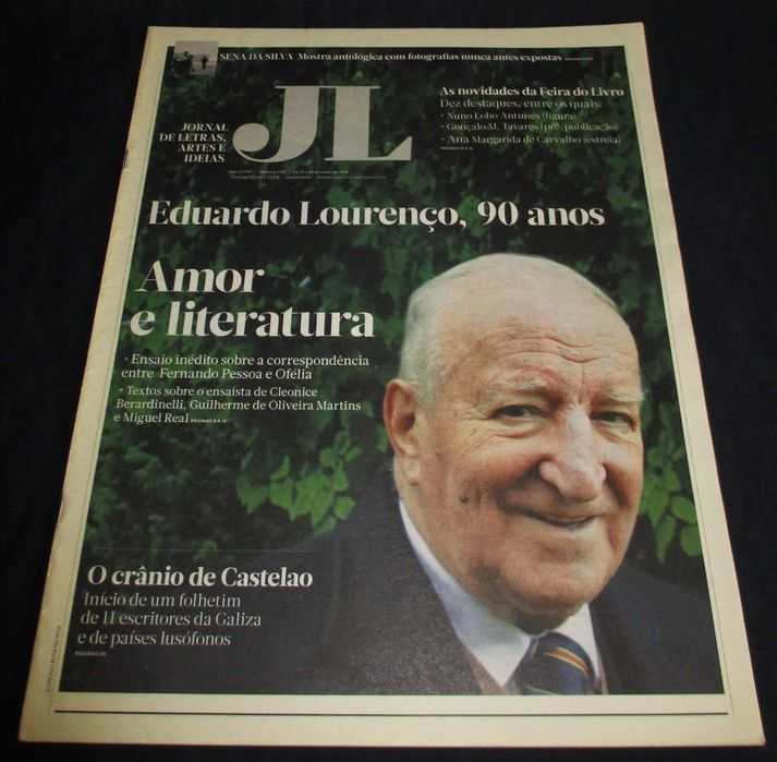 Jornal de Letras Artes e Ideias Eduardo Lourenço 90 anos Amor e literatura