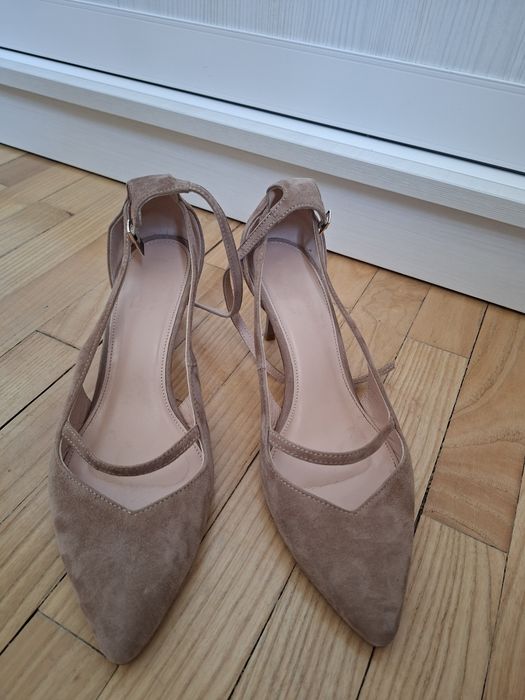 Босоніжки omg shoes, натуральна замша