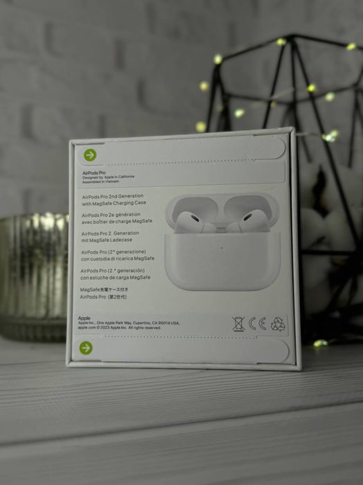 Apple AirPods Pro 2 // Anc + Гіроскоп, Просвіт кришки + Гарантія 6 міс