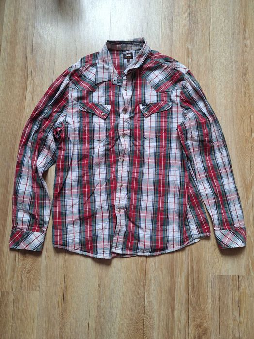 Koszula męska kratka Lee XL