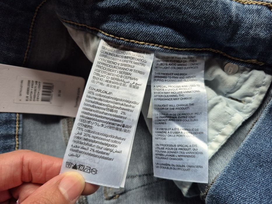 Spodnie Jeansy Męskie Tommy Hilfiger Scanton Slim W30 L34