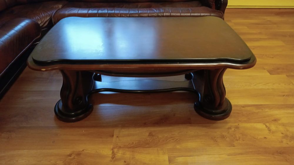 Zestaw skórzany wypoczynek ława