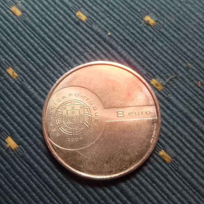 moeda  prata 8.00 euros ( o remate )