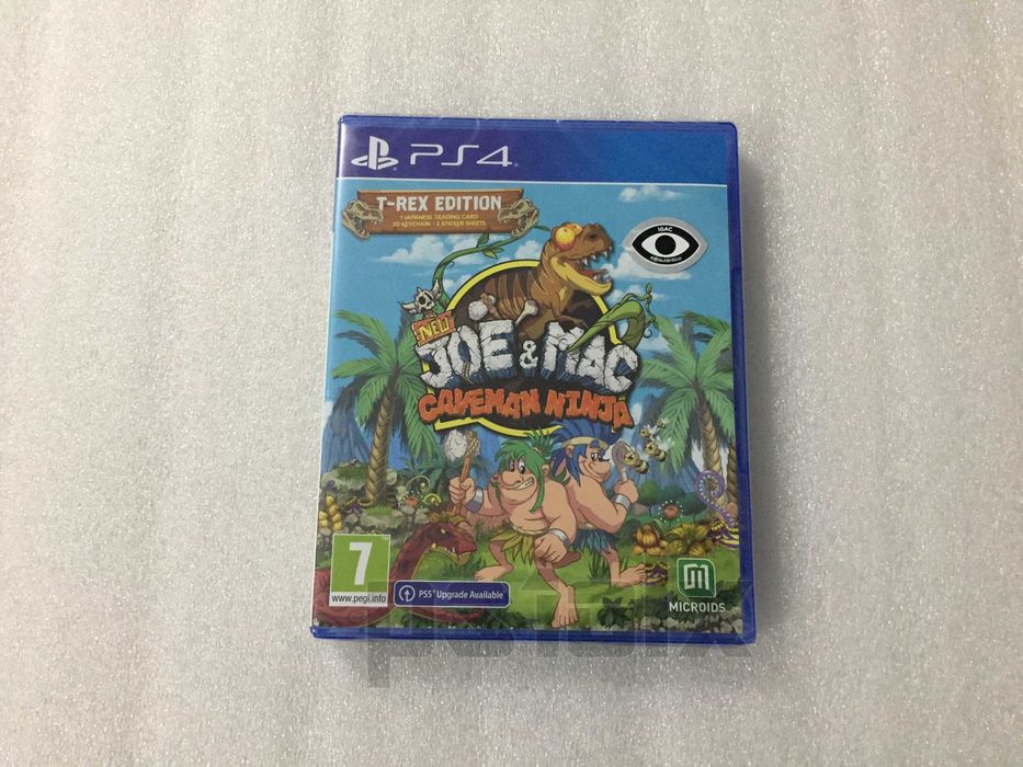New Joe & Mac Caveman Ninja T-Rex Edition playstation ps4