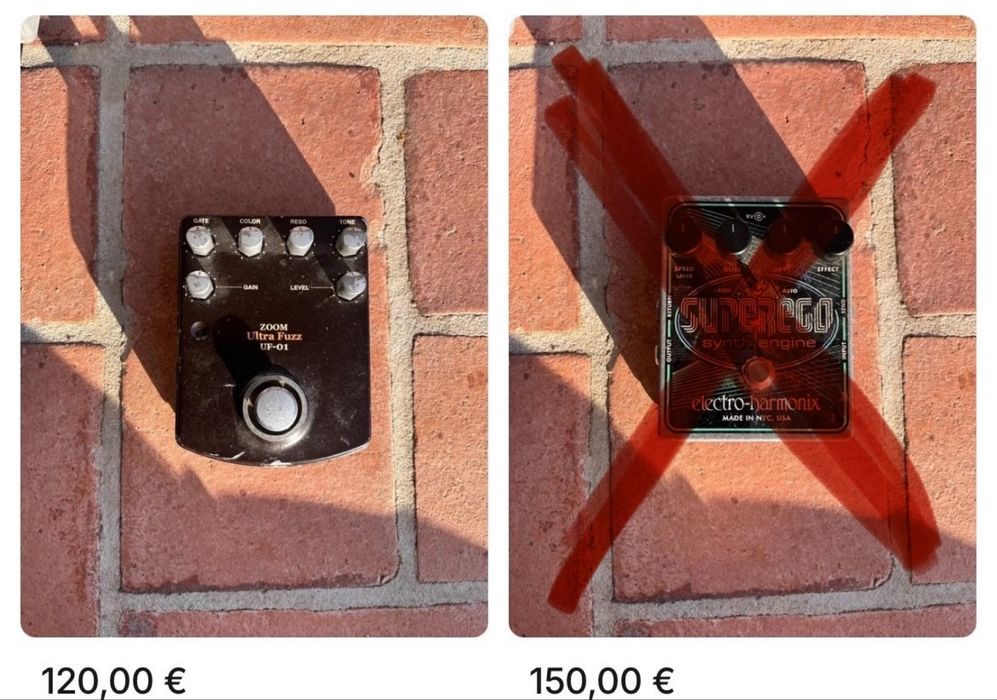 Vários Pedais de efeitos64176323121665122