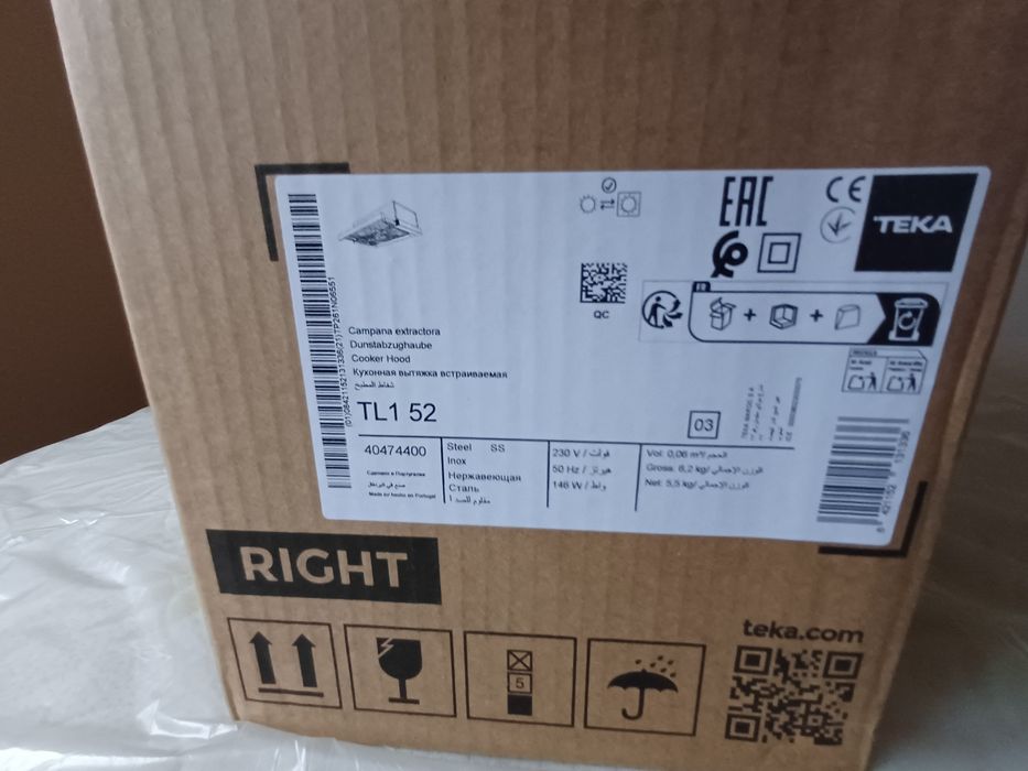 Nowy okap Teka TL 1 52 szerokość 50 cm