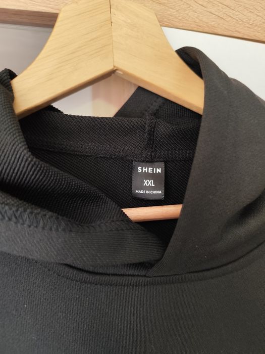 Czarna bluza z kapturem Shein r. XXL nowa