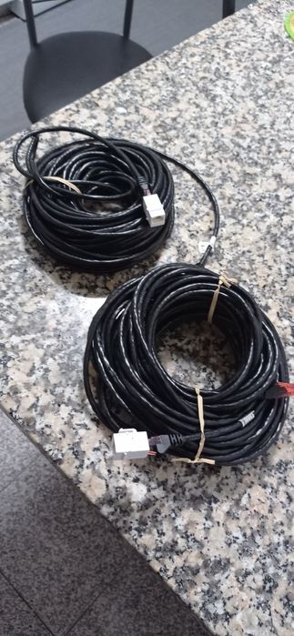 40 metros de Cabo Internet com 2 emendas de engate ...material novo...