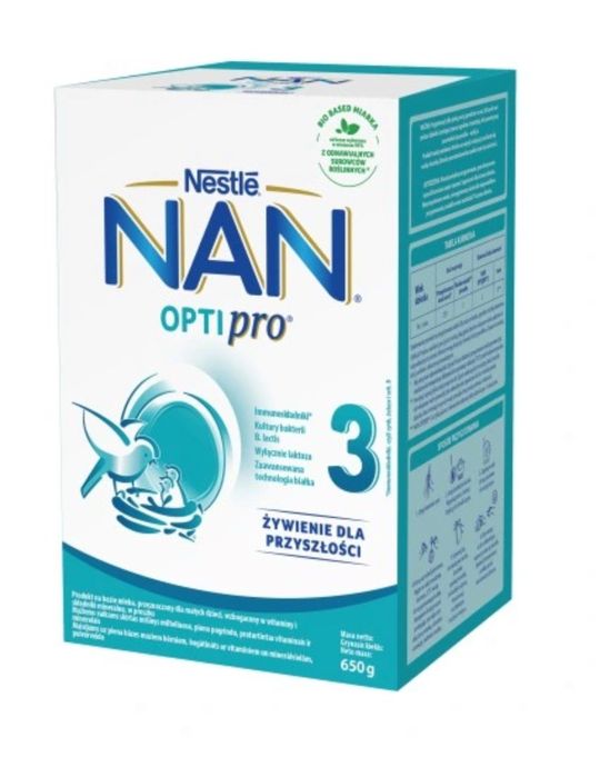 Суха молочна суміш NAN Opti Pro 2/3/4/5 650 г Польща