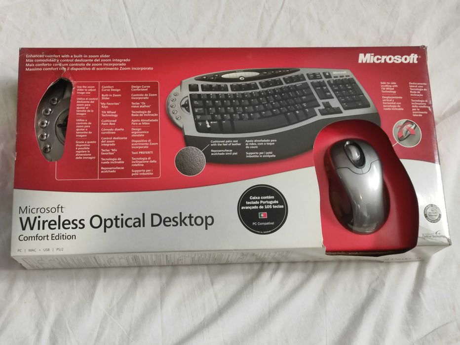 Teclado e Rato  Microsoft Wireless Optical Desktop como novo na caixa