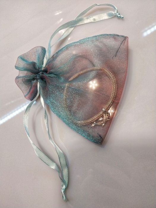 Bransoletka w kolorze srebra, z delfinkiem