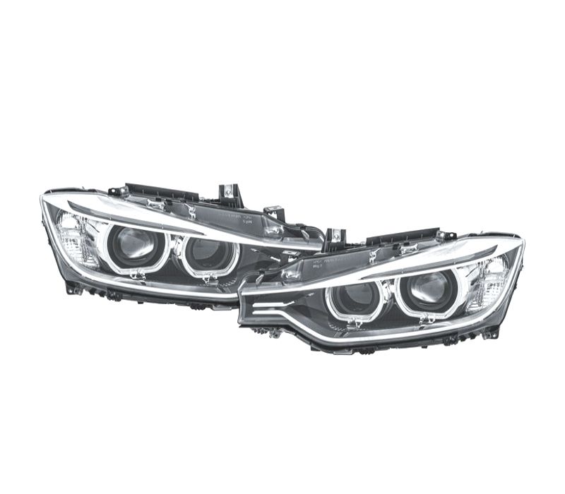 FARÓIS BMW F30 F31 11-15 XENON FUNDO NEGRO