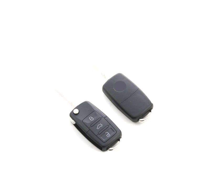 CARCAÇA CHAVES VOLKSWAGEN VW QUADRADA 3 BOTÕES LAMINA LATERAL