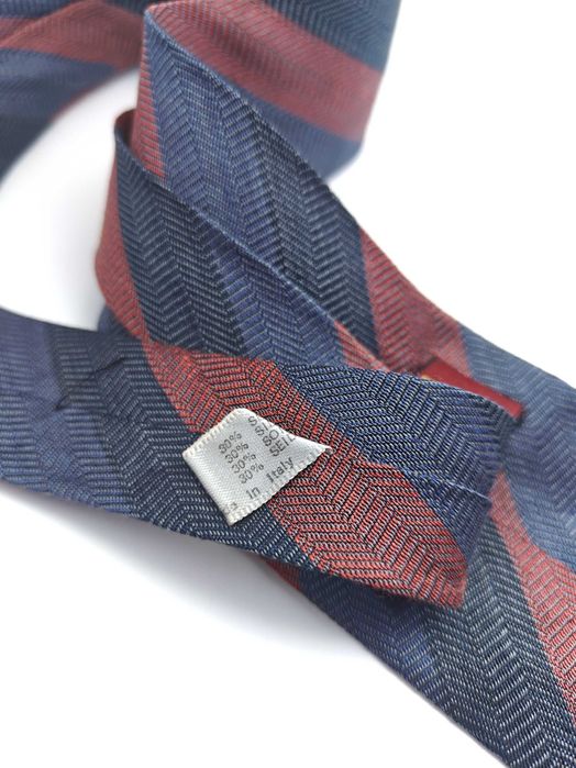 Ungaro Paris włoski lniany jedwabny krawat ady63