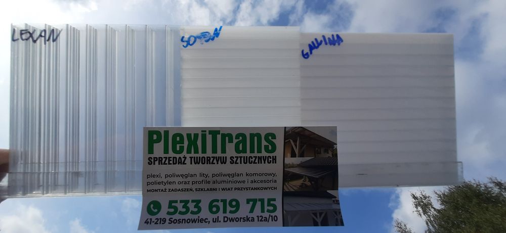 PC,  Poliwęglan komorowy mleczny gr 16mm, cięcie na wymiar, wysyłka