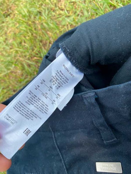 Spodnie męskie Chinosy Armani Exchange S M 29 navy granatowy