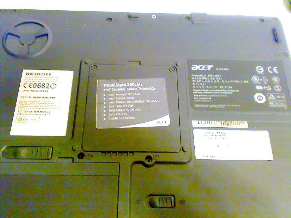 Acer TravelMate TM290 for parts64284536871299122