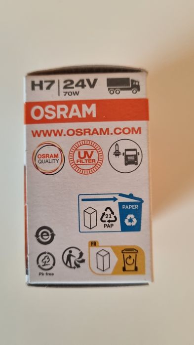 Sprzedam żarówki H7 na 24V
