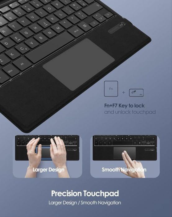 Teclado Qulose p/ Microsoft Surface Pro 3/4/5/6/7/7 Plus – Bluetooth