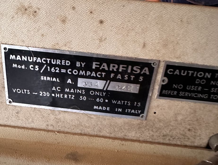 FARFISA orgao com suporte original