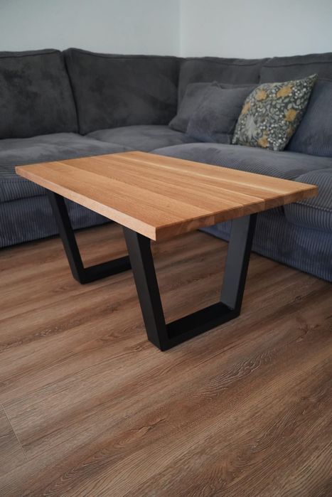 Stolik kawowy dębowy loft drewniany