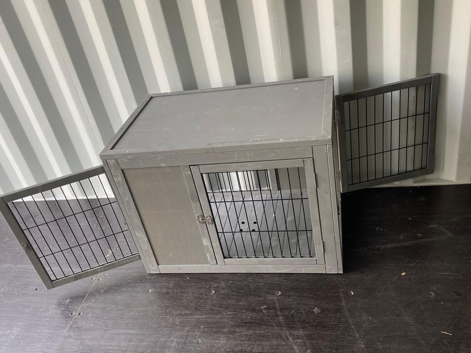 Drewniana klatka kennelowa, kennel, transporter