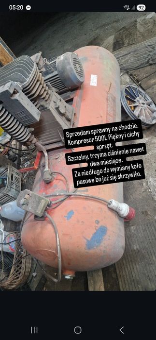 Kompresor sprężarka 500l