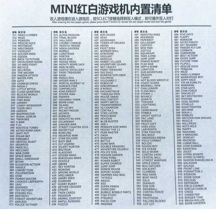 Retro console with 620 Nintendo games AV out New64172192008834124