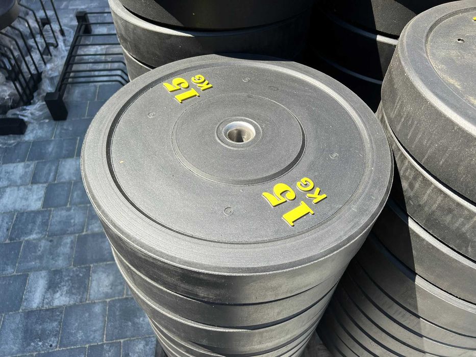 Bumper Obciążenie Gumowe 5kg 10kg 15kg 45cm 31mm na zwykłe gryfy