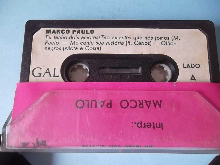 Cassetes de música antigas. Fados de Coimbra, Marco Paulo, etc.