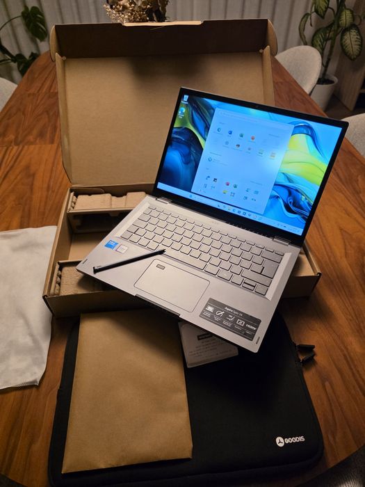 Acer Aspire Spin 14" Touchscreen + Pen 16GB 512GB, Acer Swift SnapDragon 1TB. Troca/retoma. Fatura, garantia, caixa, bolsa