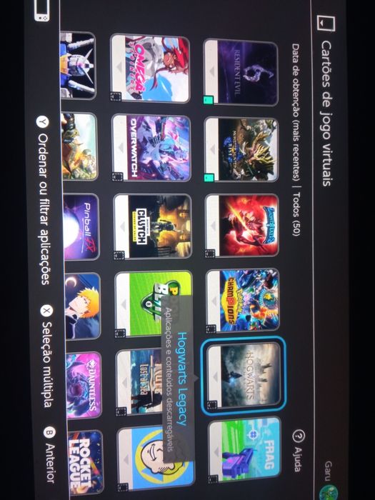 Nintendo Switch 1 c/ conta com jogos