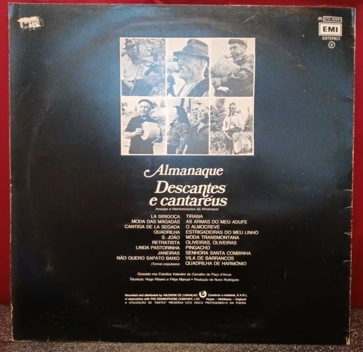 Lote 6 discos vinil Música Popular Portuguesa / Folclore (Júlio Pereira, Quim Barreiros