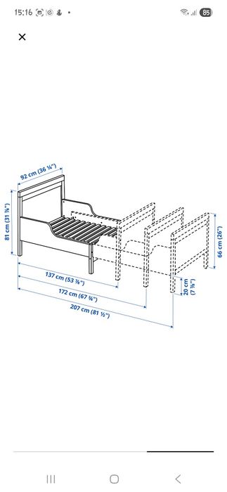 Cama extensível ikea