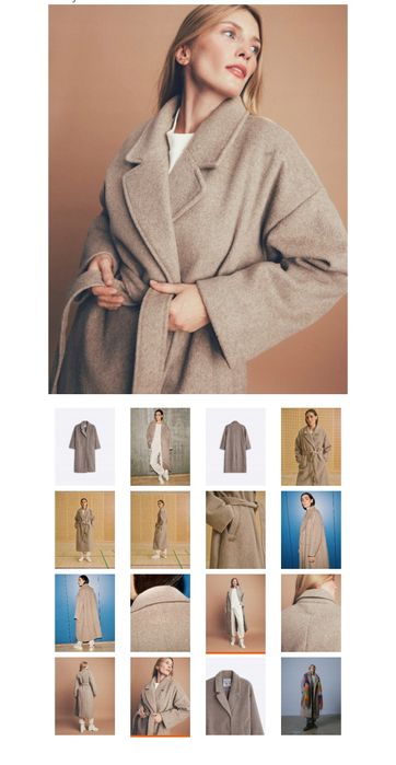 DIVERSE, Płaszcz damski COATANA, beż NOWY s/m