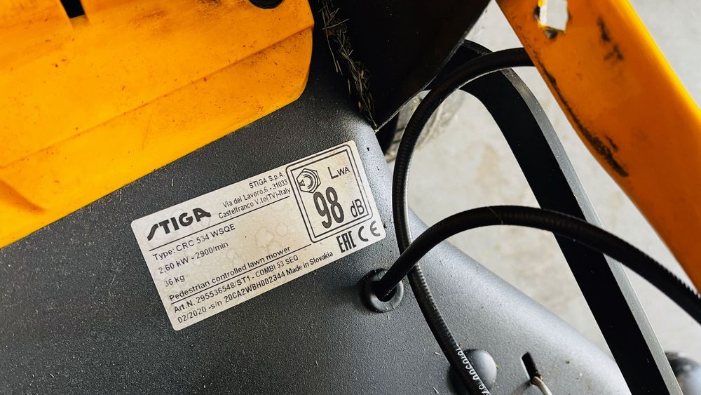 Kosiarka spal. STIGA Combi 53 SEQ ST 170 LS el. START. Po przeglądzie!